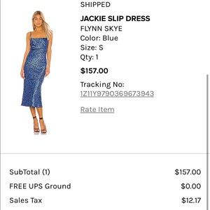 Flynn Skye Jackie Slip Dress, Blue